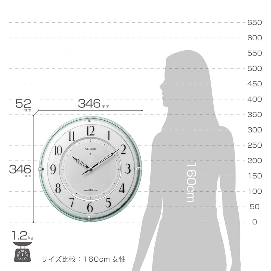 Amazon.co.jp: リズム(RHYTHM) シチズン 掛け時計 電波時計